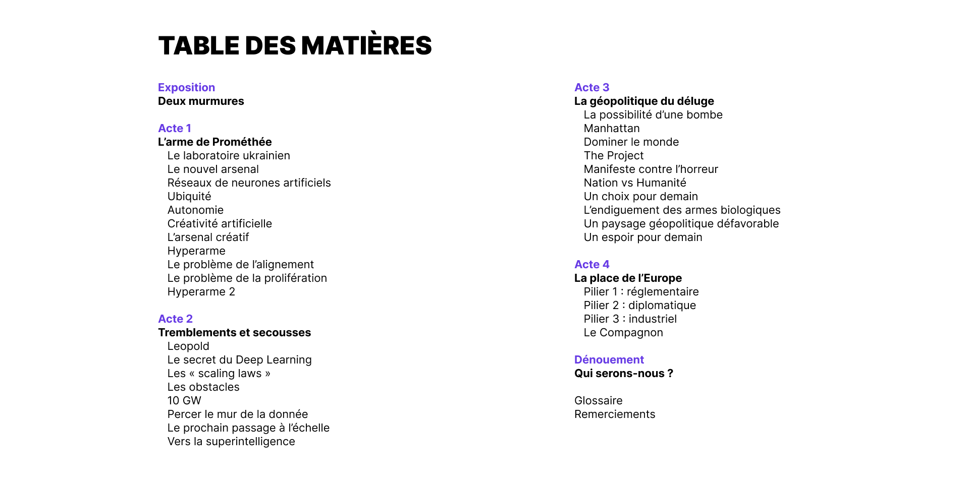 Table des matières Hyperprompt